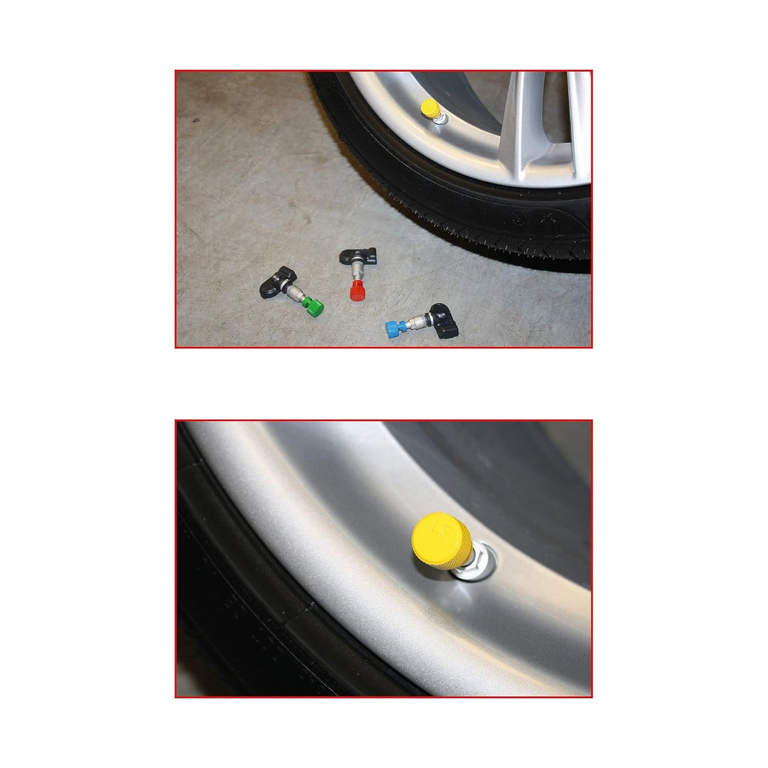 KS Tools 100.1185 RDKS / TPMS Reifenentlüfter-Satz, 4-tlg.