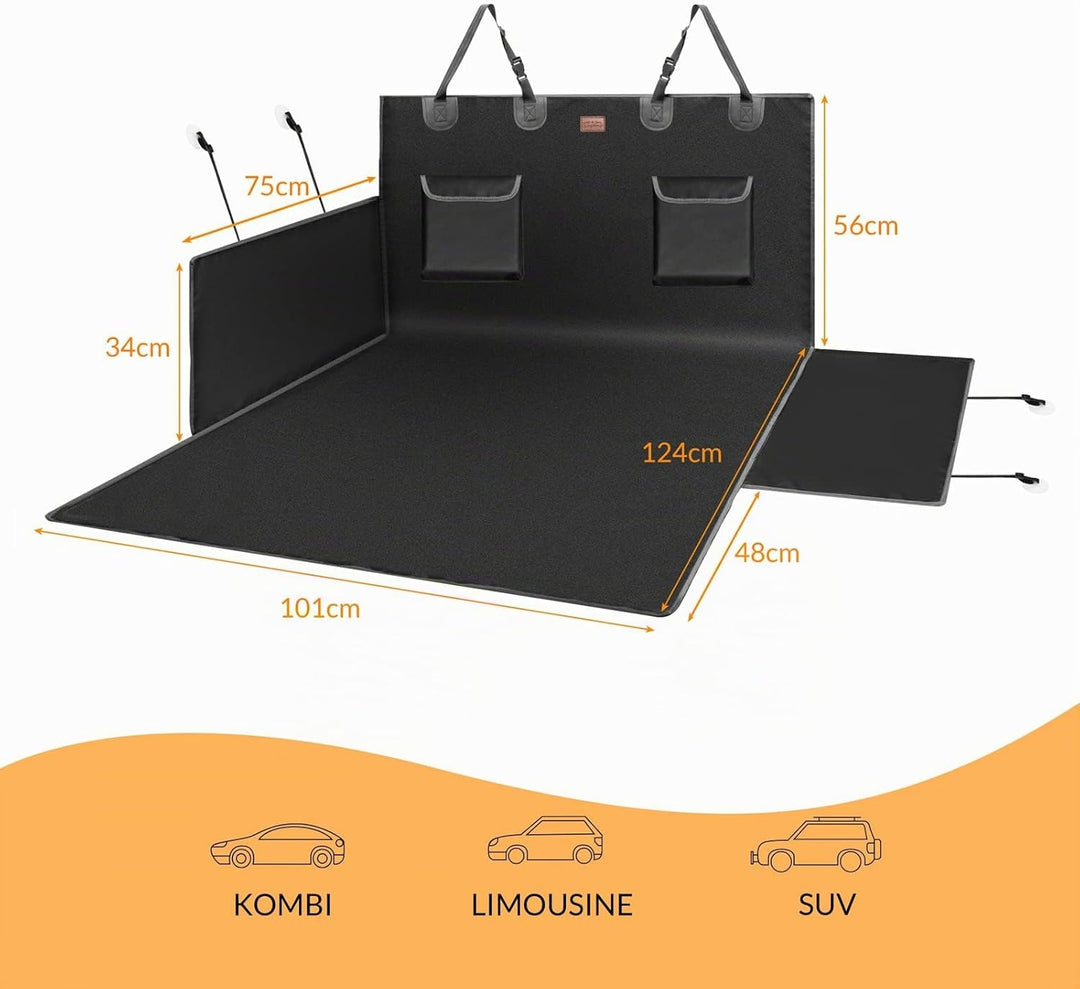 Kingsleeve Kofferraumschutz Universal Wasserabweisend Kratzfest Ladekantenschutz Pflegeleicht 600D O