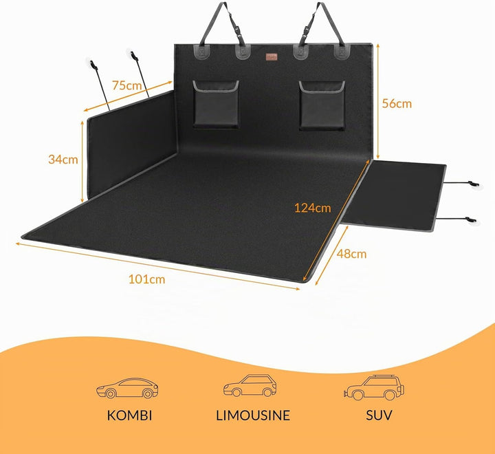 Kingsleeve Kofferraumschutz Universal Wasserabweisend Kratzfest Ladekantenschutz Pflegeleicht 600D O