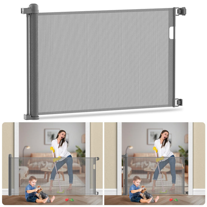 Kidsgigglz Türschutzgitter Ausziehbar, 180cm Treppenschutzgitter für Kinder Baby, Treppenschutzgitte