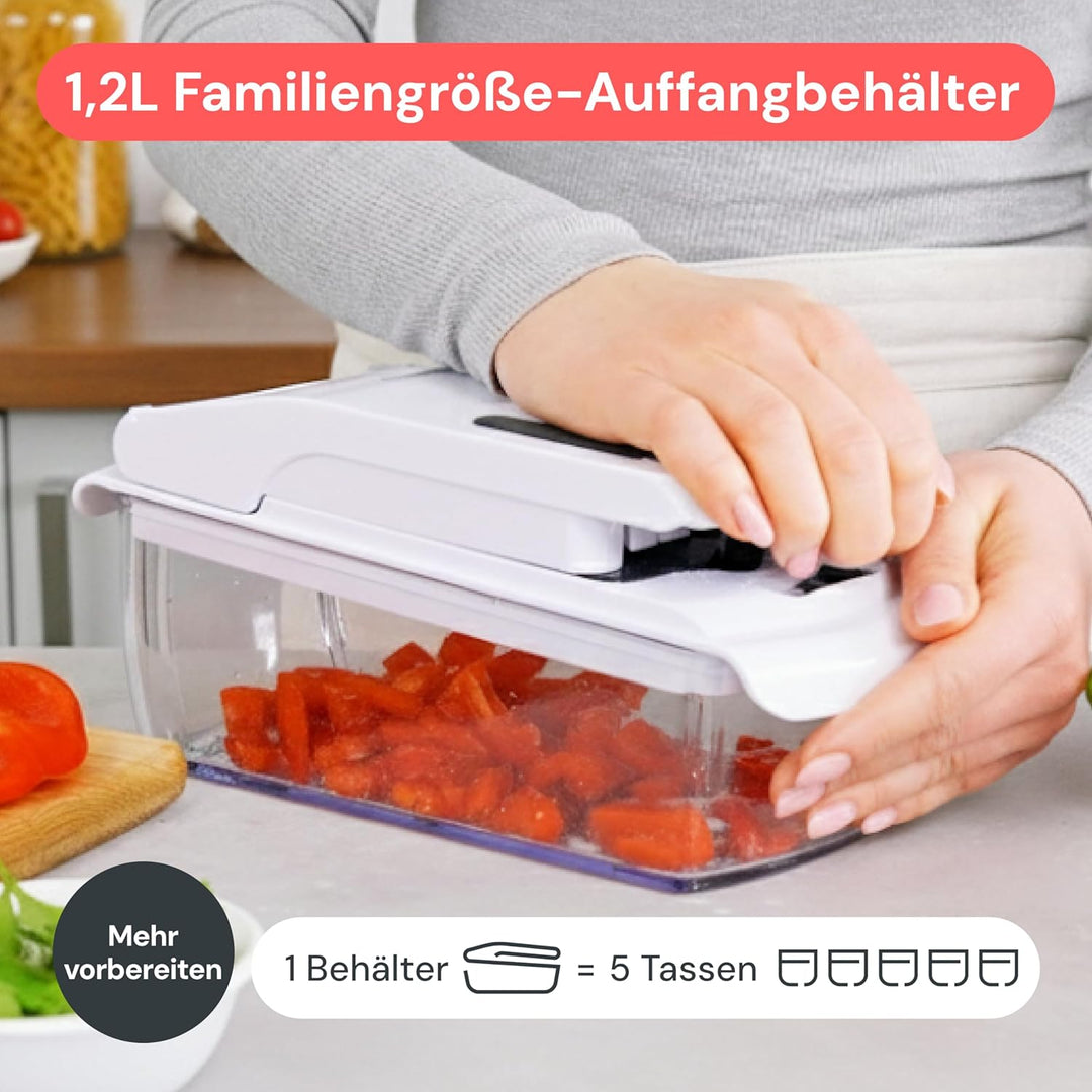 Gemüseschneider Spiralschneider Gemüsehobel - Gemüse Schneider Zwiebelschneider Kartoffelschneider O