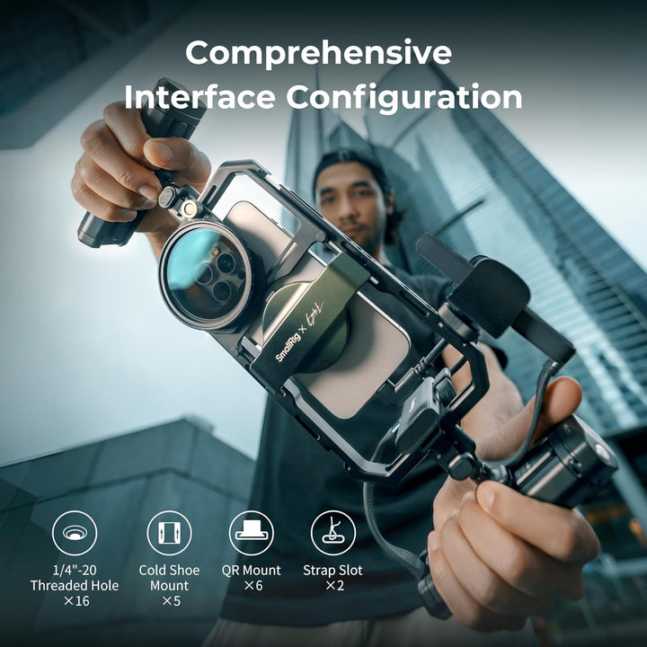 SMALLRIG x Brandon Li All-in-One-Videokit für Mobilgeräte, universelles Video-Rig-Kit aus Aluminium