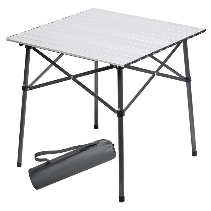 PORTAL Campingtisch klappbar Klapptisch Camping faltbar mit Aluminium Tischplatte belastbar 80kg mit