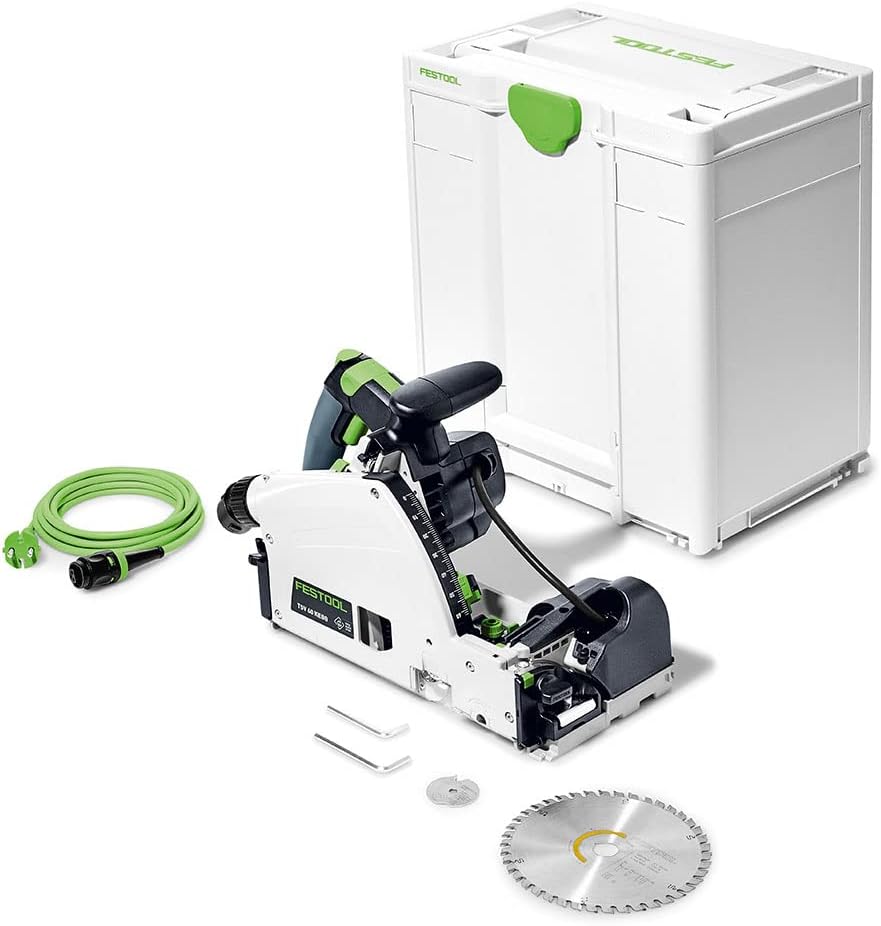 Festool Vorritzer-Tauchsäge TSV 60 KEBQ-Plus (mit Kreissägeblatt, Sichtfenster, Innensechskantschlüs
