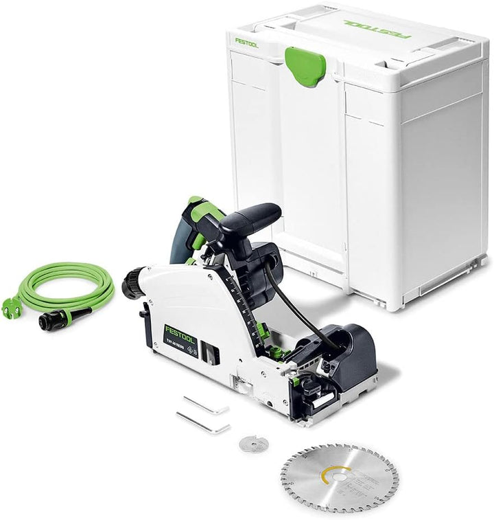 Festool Vorritzer-Tauchsäge TSV 60 KEBQ-Plus (mit Kreissägeblatt, Sichtfenster, Innensechskantschlüs