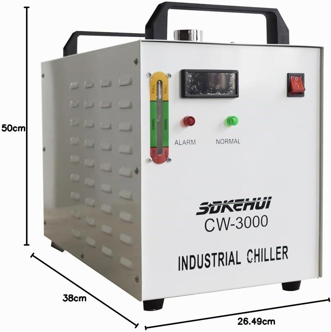 Industrial Water Chiller Industrieller Wasserkühler CW-3000 CO2 Laser Rohrkühler 9 L Wasserkühler zu