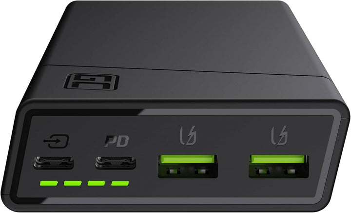 Green Cell Powerbank 20000mAh 18W PD USB C Externer Handyakkus GC PowerPlay20 Tragbares Ladegerät Po