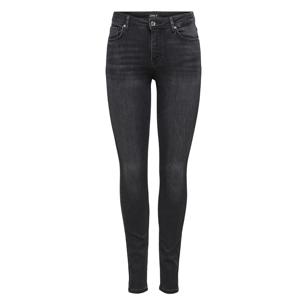 ONLY Damen ONLIDA Life MIDWAIST SK BB REA12592 Jeans, Grey Denim, S_32
