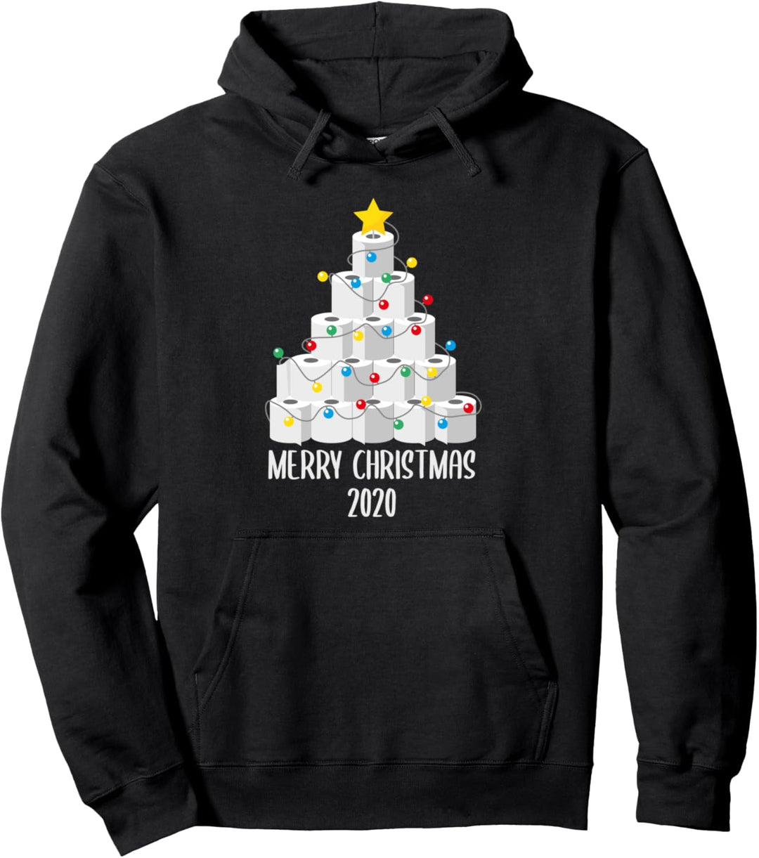 Weihnachten 2020 Weihnachtsbaum aus Klopapier Hamsterkauf Pullover Hoodie