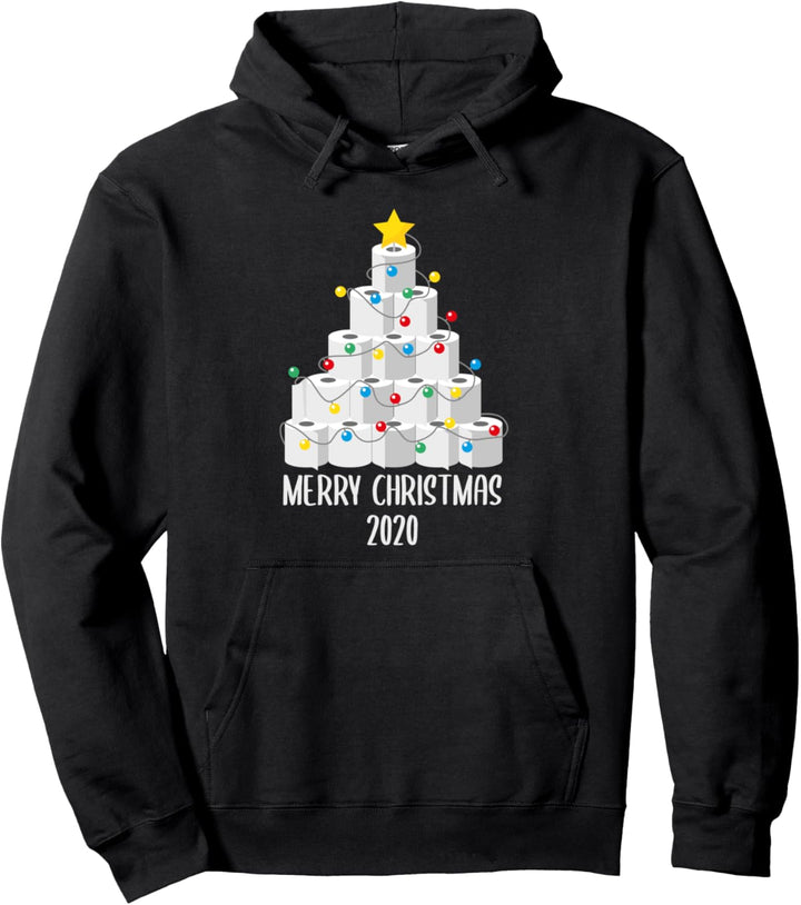 Weihnachten 2020 Weihnachtsbaum aus Klopapier Hamsterkauf Pullover Hoodie