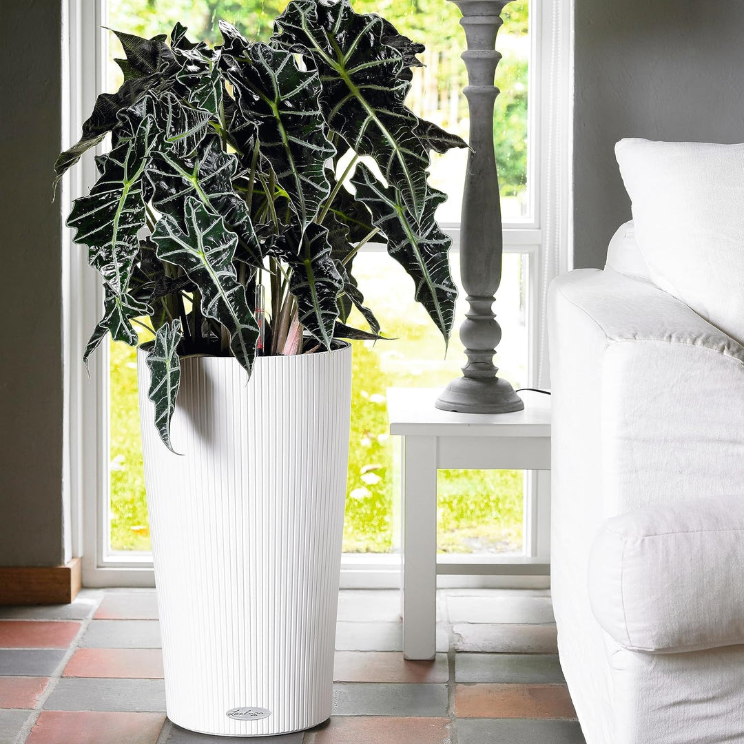 LECHUZA CILINDRO Color 32 weiss 13950 32x32x56 cm Weiss, 32x32x56 cm Weiss