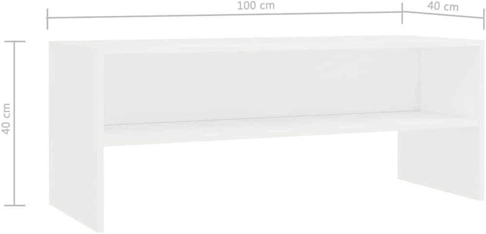 Tidyard TV-Schrank Fernsehschrank Stehend Mit einem offenen Fach Fernsehtisch Lowboard TV-Rack Wohnz
