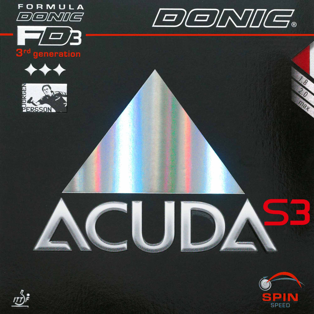 Donic Belag Acuda S3 rot 2,3 mm, rot 2,3 mm
