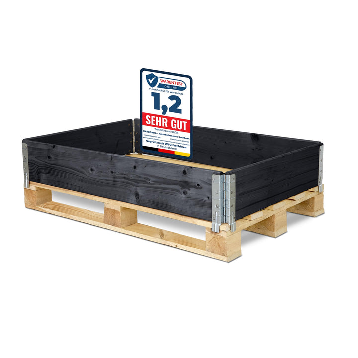 Holzaufsatzrahmen für Palette Aufbewahrungskiste aus Holz Palettenaufsatzrahmen Holzkiste (ohne Pale