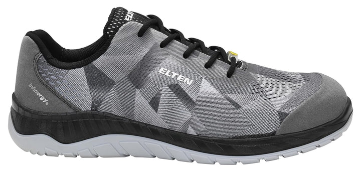 ELTEN Sicherheitsschuhe LANDON grey Low ESD S1, Damen und Herren, Textil, Stahlkappe, leicht, sportl