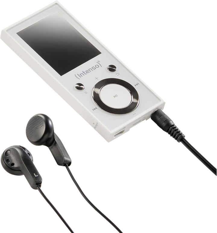 Intenso MP3 Player Video Scooter 1,8 Zoll Bluetooth weiss weiss 16GB Single, weiss 16GB Single