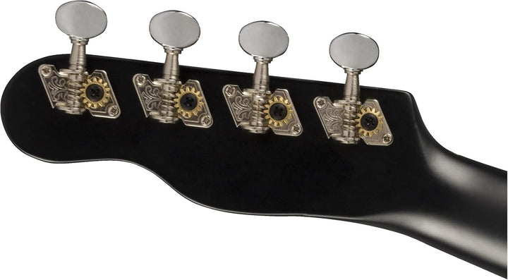 Fender Venedig Sopran-Ukulele, Schwarz Schwarz Venice Soprano, Schwarz Venice Soprano