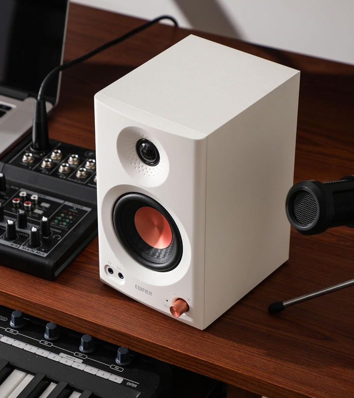 Edifier MR3 Kompakter Studio-Lautsprecher 2.0, Hi-Res Audio, Bluetooth V5.4, physikalische Steuerung