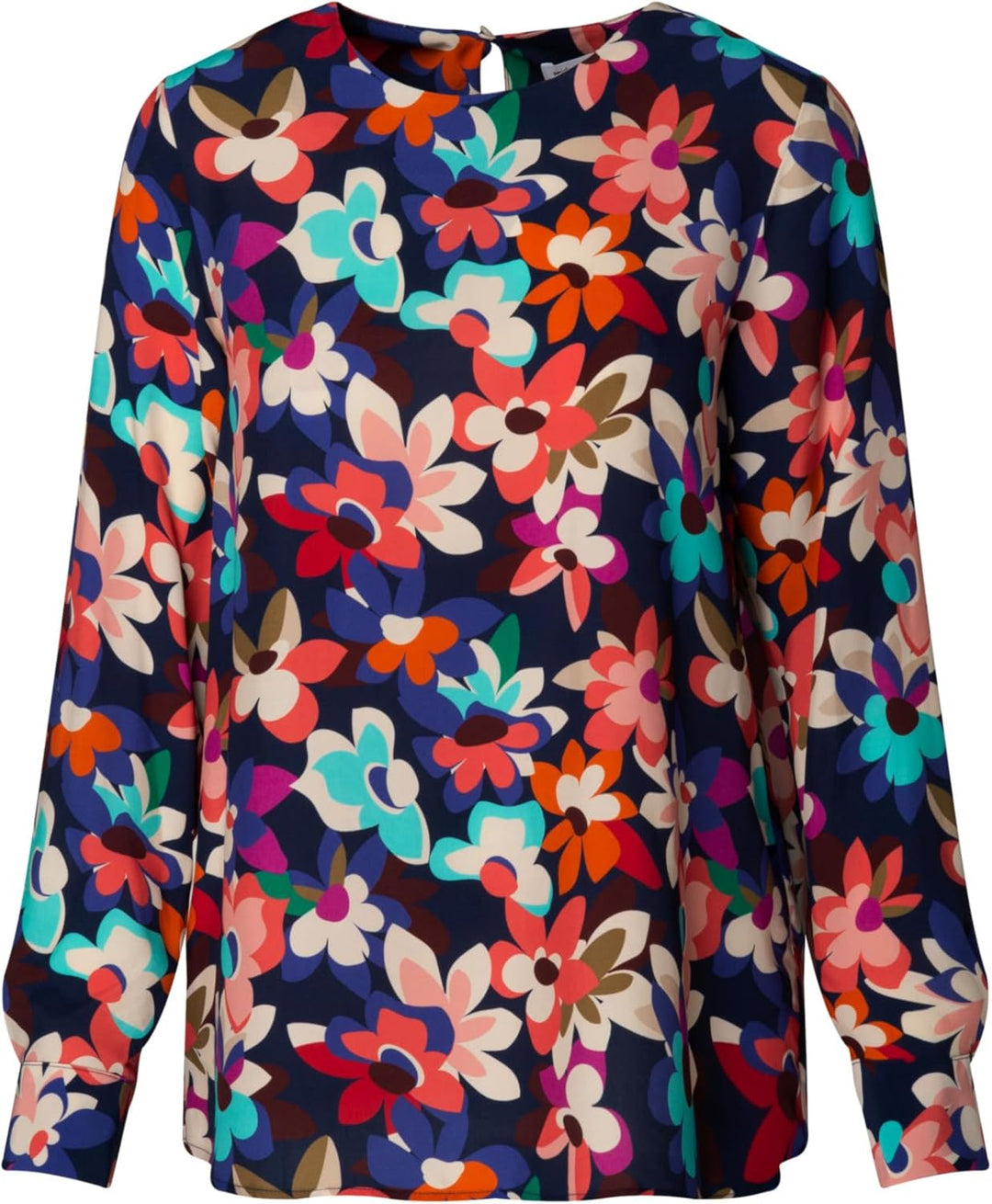 Seidensticker Damen Regular Fit Langarm Bluse 36 Blau, 36 Blau