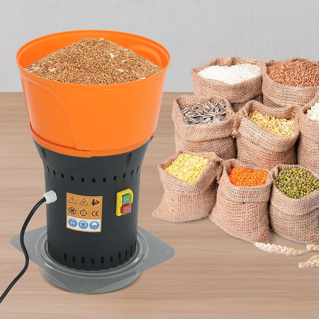 1300W Getreidemühle Elektrisch, Flockenquetsche Mit 3 Mahlsiebe Mill 19000 U/Min Wärmeableitungsgrub