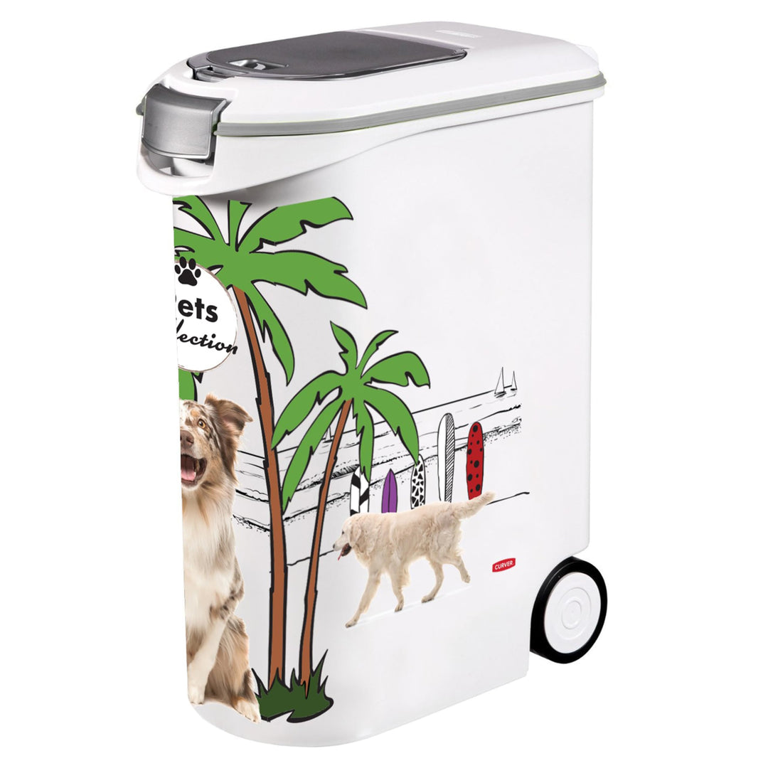 Curver Futterbehälter für Hunde – 20 kg / 54 l – Pets Collection – grosse luftdichte Aufbewahrung fü
