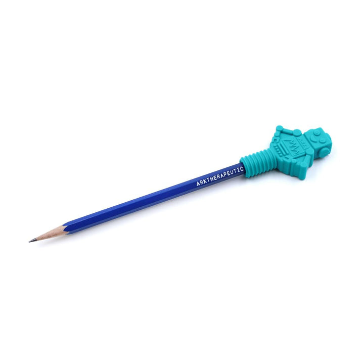 ARK® Beiss- und Kauaufsatz für Stifte in verschiedenen Stärken und Formen + Bleistift inkl. Logostar