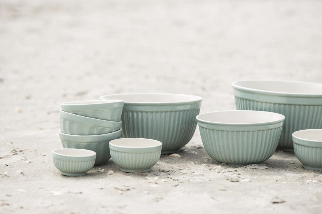 IB Laursen - Set mit 3 Schalen – Mynte Green Tea – Grün – Steingut