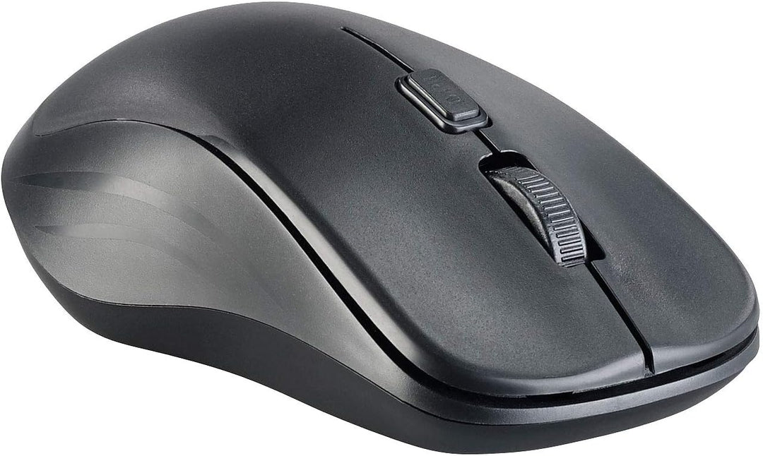 Funktastatur und Maus: Ergonomische Funk-Tastatur-Maus-Kombination, 2,4 GHz, 10 m Reichweite (Funk T