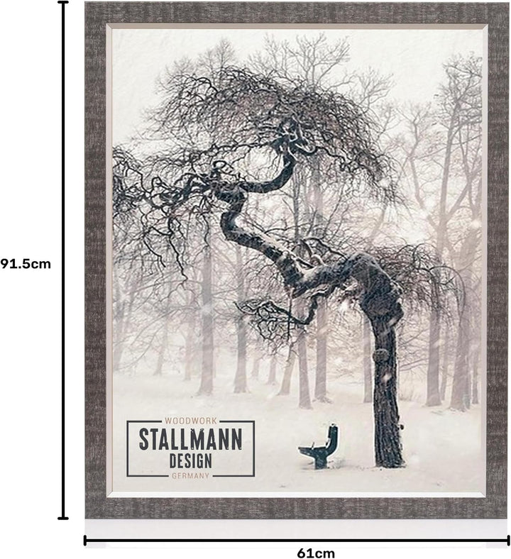 Stallmann Design Bilderrahmen my Frames 61x91,5 cm schwarz gewischt Rahmen für Dina 4 und 60 andere