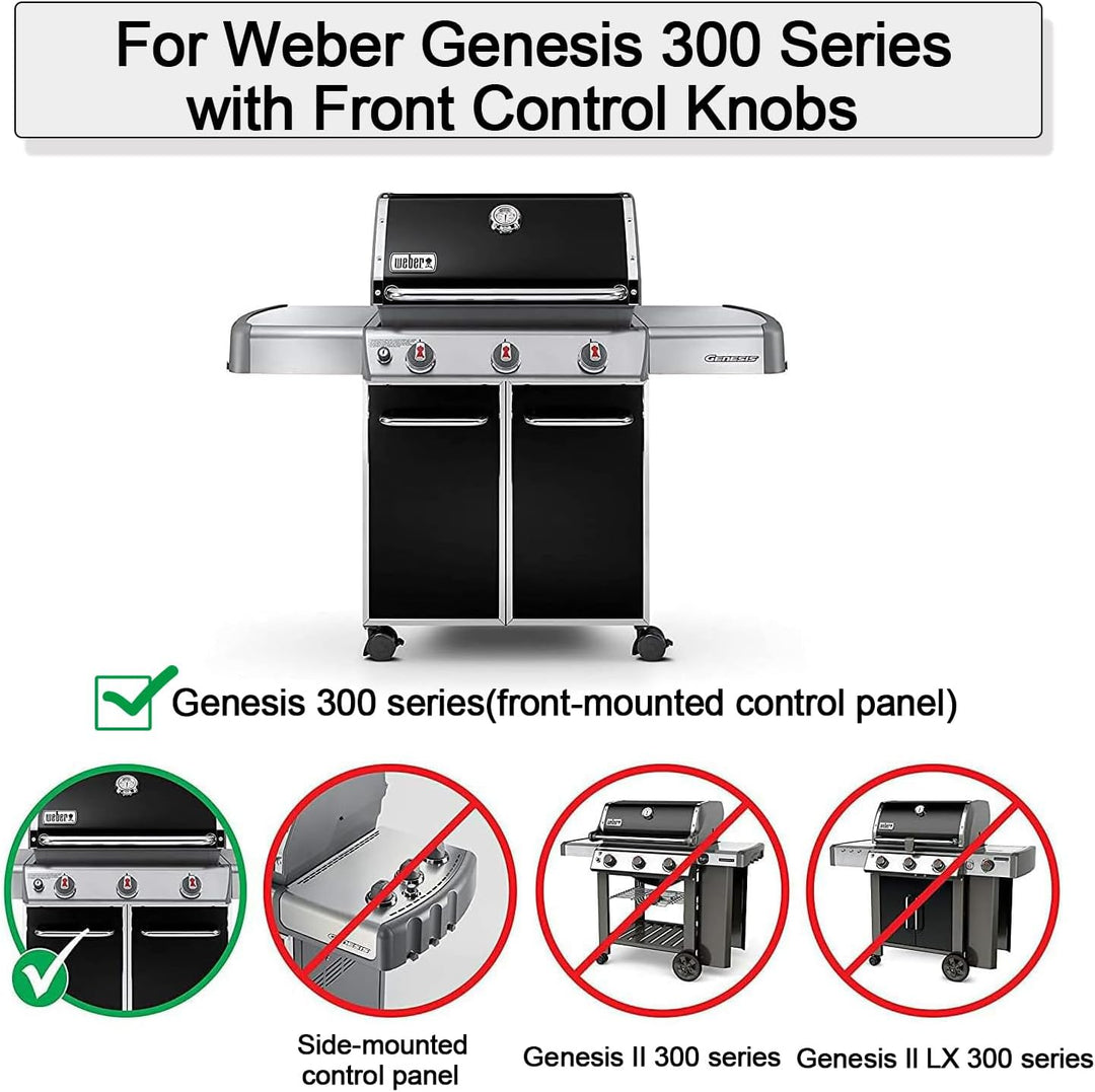 7620 Hitzereflektor & 44,5CM Flavorizer Bar für Weber Genesis 300 Series,Brennerabdeckung für Weber