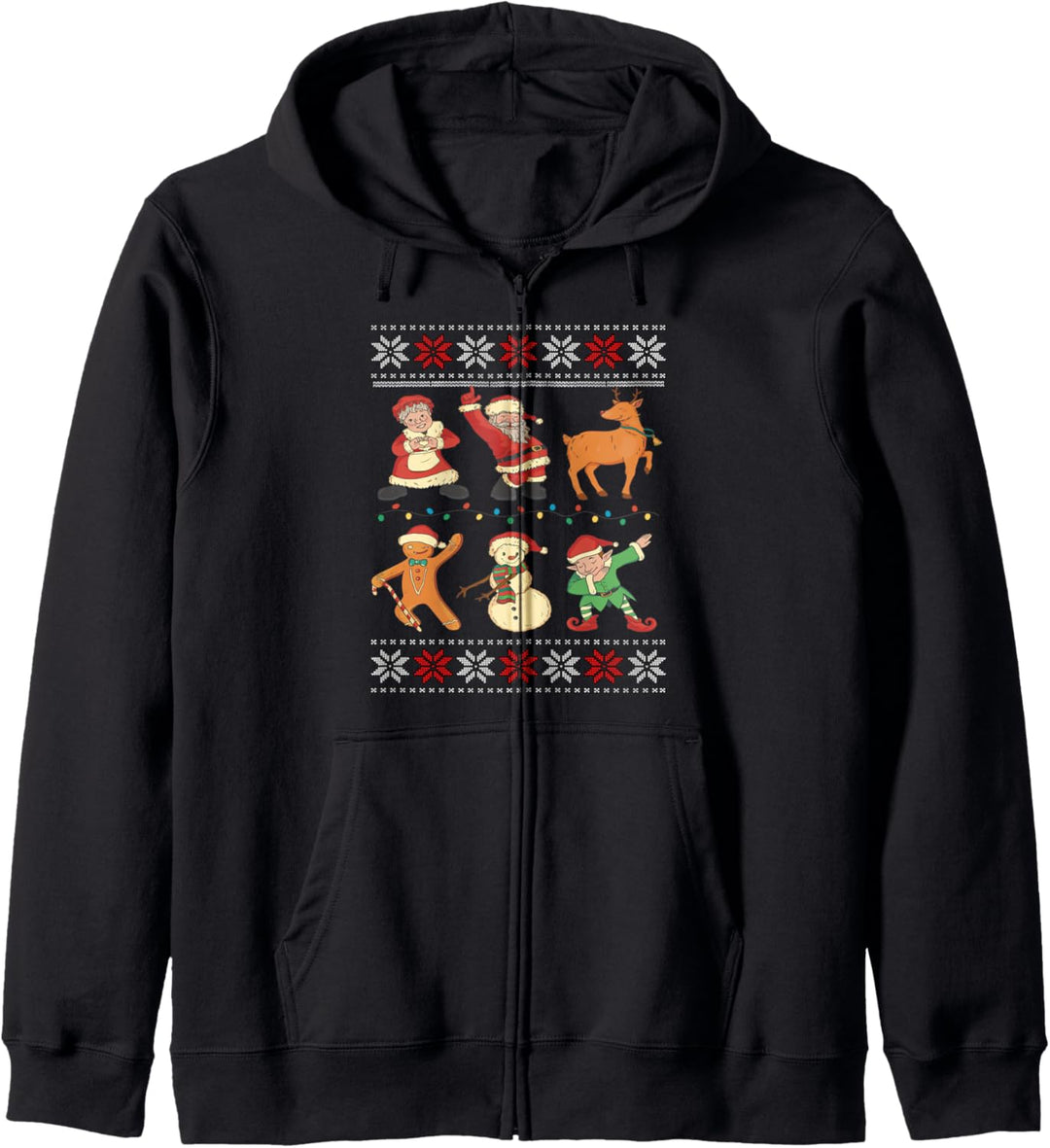 Dab Santa Elf Rentier Schneemann Xmas Weihnachten Kapuzenjacke