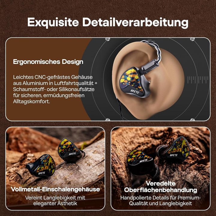 LINSOUL ZiiGaat x Fresh Reviews Arete II 1DD+4BA 2nd Hybrid-In-Ear-Monitor Graffiti, Graffiti