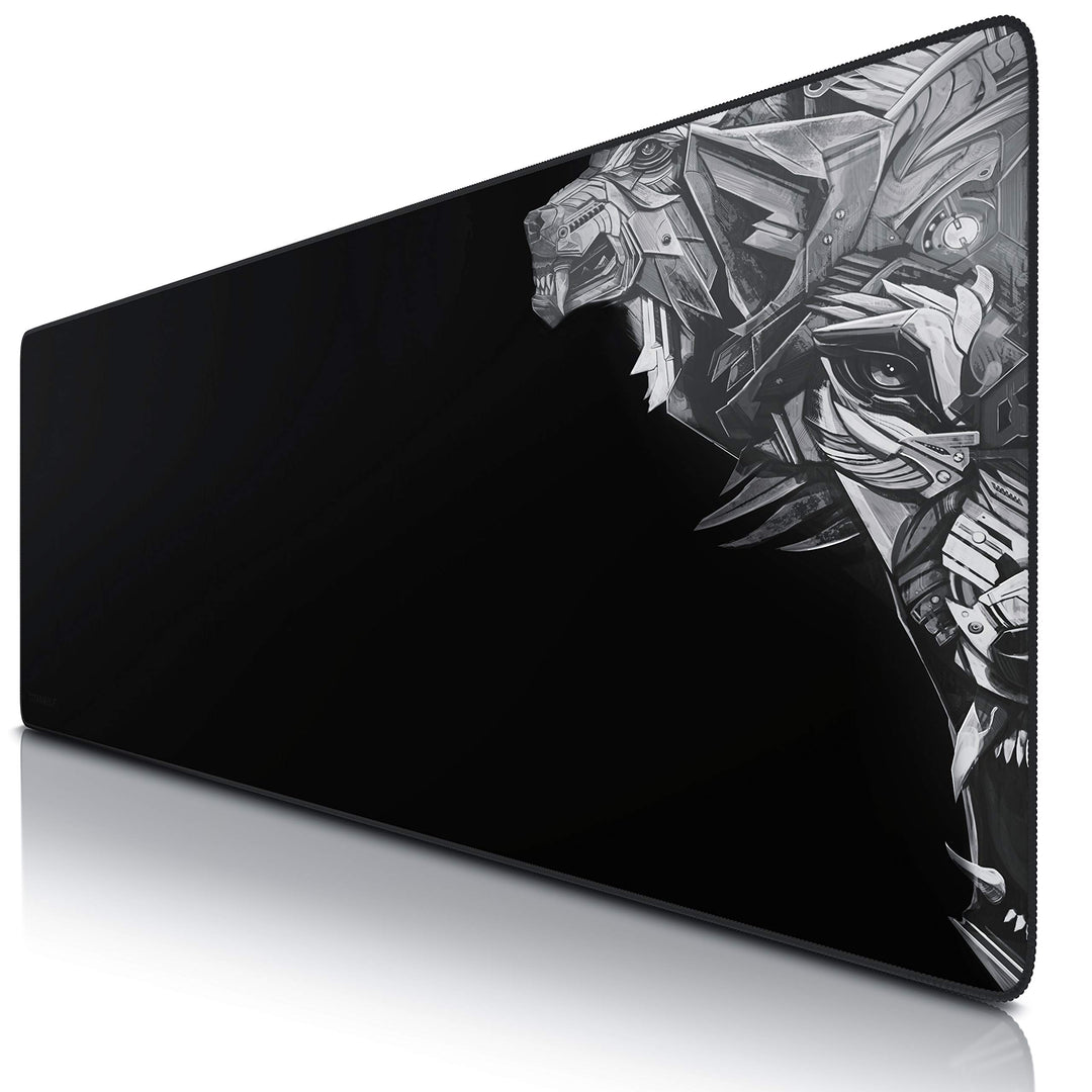 TITANWOLF - Übergrösse Mauspad Gaming Titanwolf 1200x400mm - XXXL Mousepad gross mit Motiv - Tischun