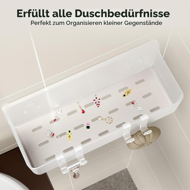 Orimade Duschablage ohne Bohren-Duschregal 2 Stück,Shampoo Halterung für Dusche Grosse Kapazität,Bad