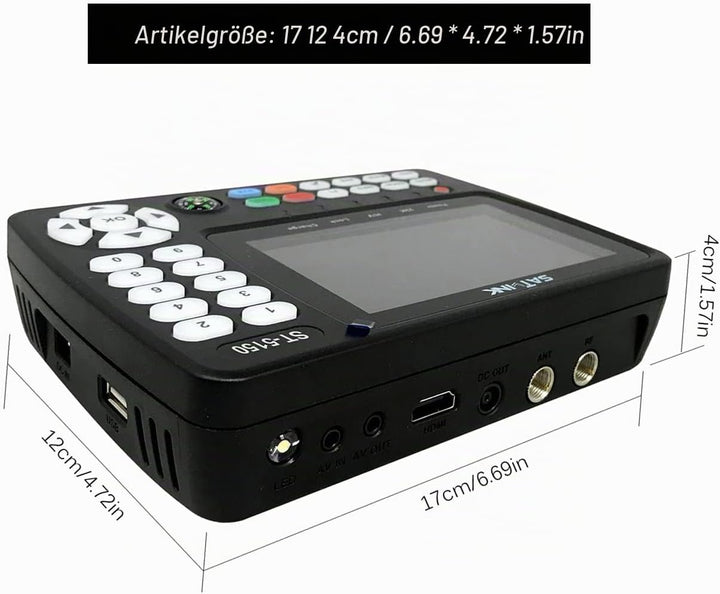 VISLONE Satelliten Finder, ST-5150 DVB-S2 / T2 / C COMBO Satelliten-TV-Signalfinder Digitaler Handsi