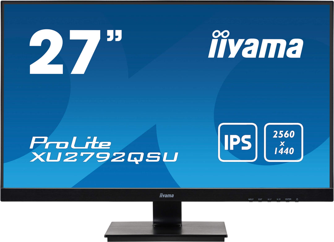 iiyama XU2792QSU-B1 27' IPS LCD with Slim Bezel, 5ms, WQHD 2560x1440, FreeSync, 350 cd/m² Brightness
