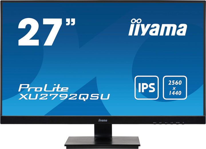 iiyama XU2792QSU-B1 27' IPS LCD with Slim Bezel, 5ms, WQHD 2560x1440, FreeSync, 350 cd/m² Brightness