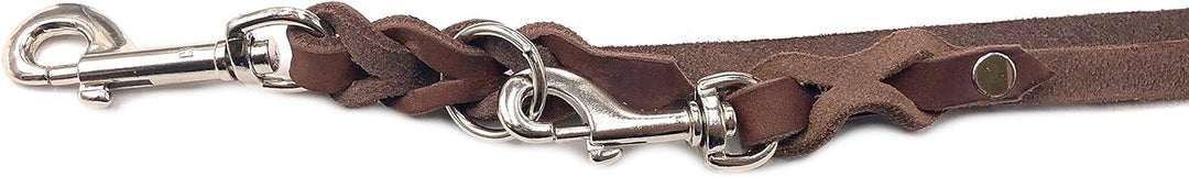 Hundeleine Fettleder kleine Hunde/grosse Hunde 2m / 2,40m / 2,80m / 3,50m / 5m Doppelleine verstellb