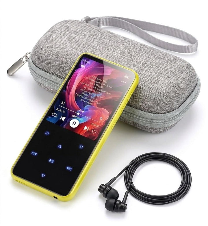 AGPTEK 2,4" MP3 Player &amp; Tasche, 64GB MP3 Player Bluetooth 5.3 HiFi Musik Kinder MP3 Player mit Laut