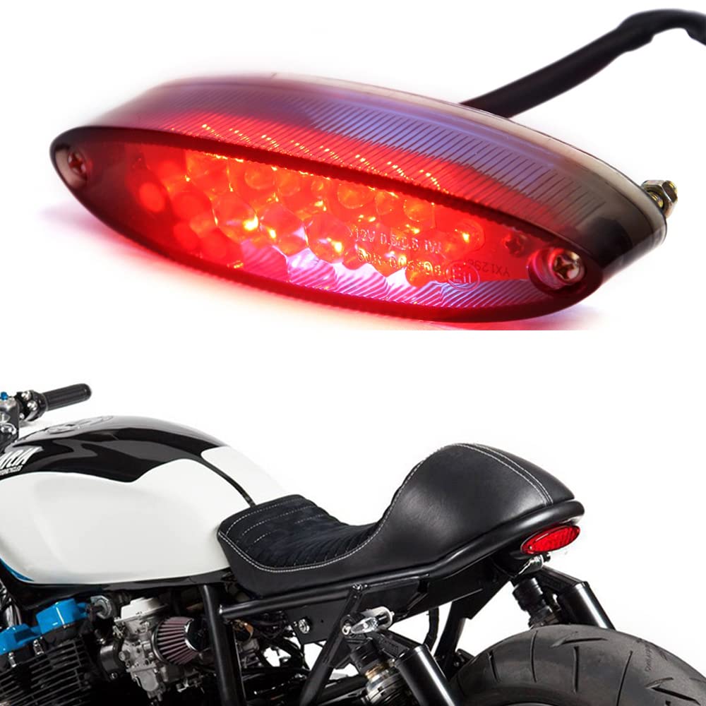 DREAMIZER Motorrad Rücklicht, 28 LED Motorrad Running Stop Bremse Nummernschild Rücklicht