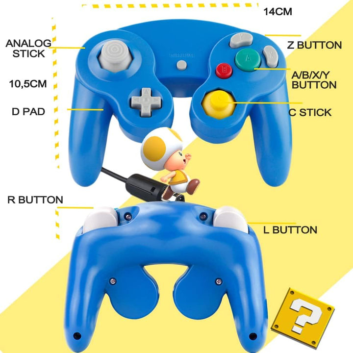 SONVIEE Controller für Gamecube, Wired NGC Controller für Game Cube Classic NGC Super Smash Bros GC