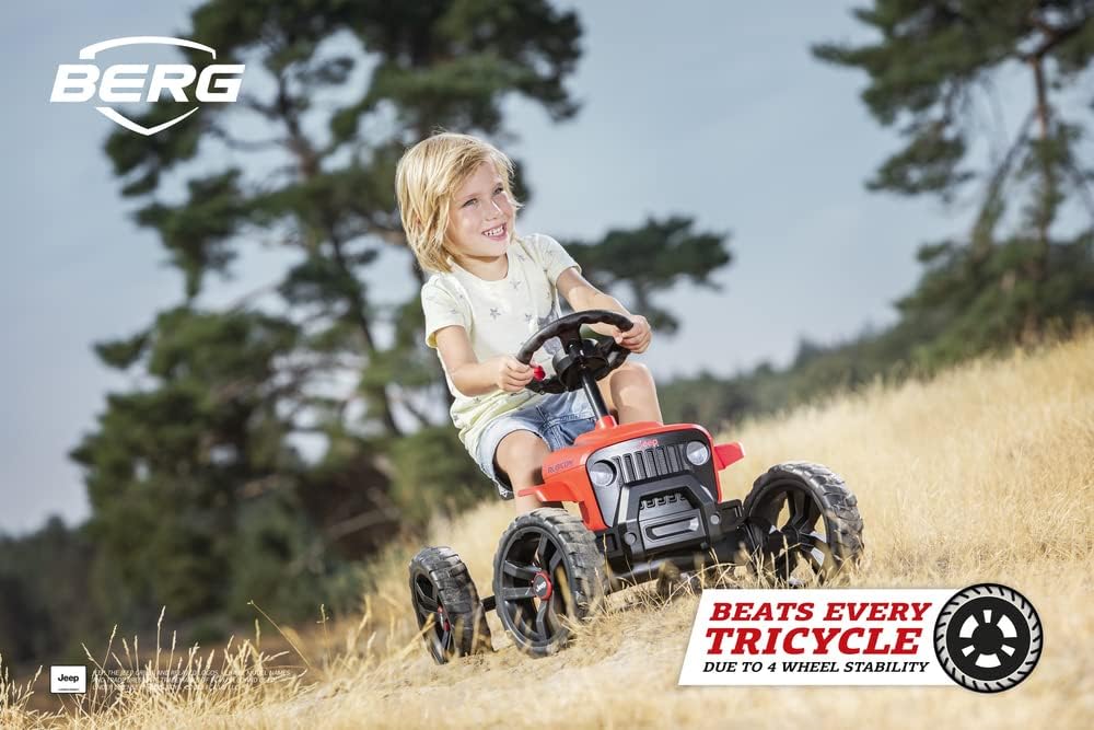 BERG Pedal-Gokart Buzzy Jeep® Rubicon, für Kinder ab 2 Jahren, Kunststoffräder