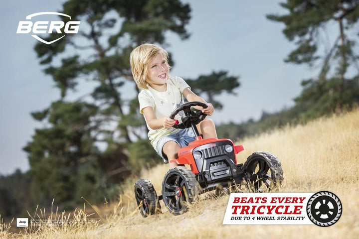 BERG Pedal-Gokart Buzzy Jeep® Rubicon, für Kinder ab 2 Jahren, Kunststoffräder