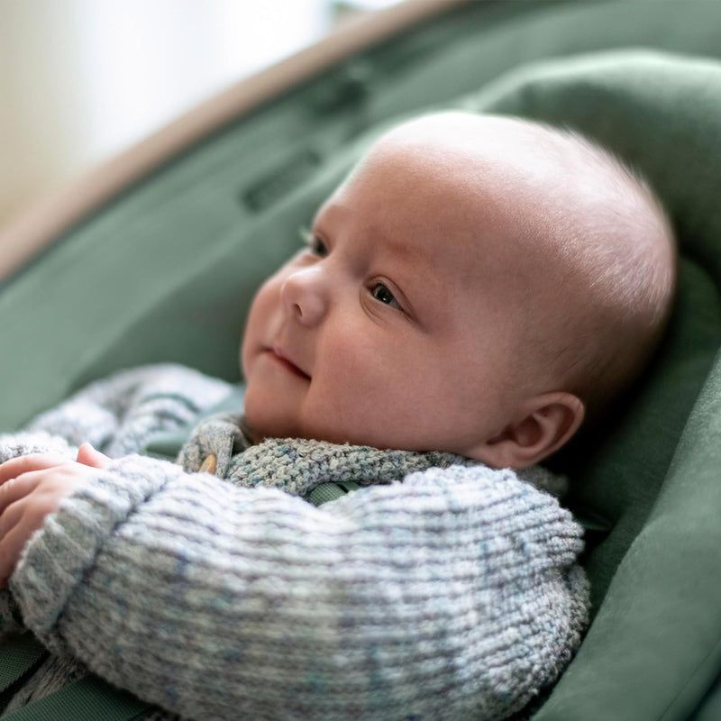 Maxi-Cosi Cassia Babywippe, Elektrische Babyschaukel mit Musik, Bewegungserkennung und 360° Sitz, Nu