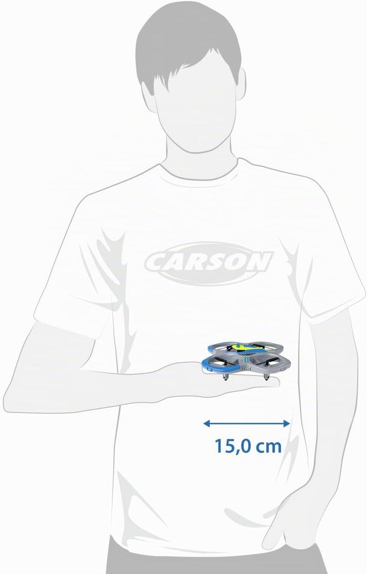 Carson Cyber Drone Polizei 2.4G 100% RTF - 100% flugfertig, Ferngesteuer; RC, inkl. Batterien und Fe