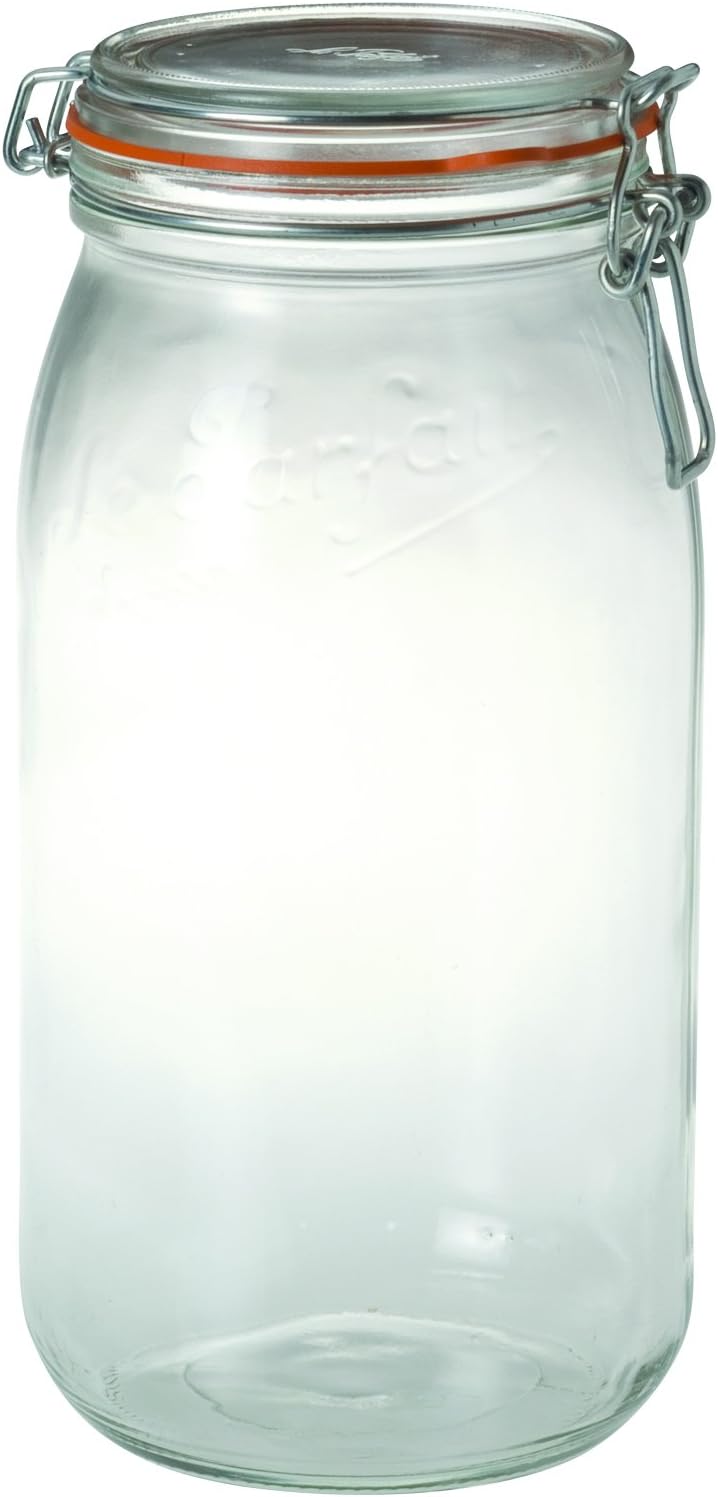Le Parfait 1652075 Einmachglas, 3 l, 10 cm (Durchmesser), 3 Stück