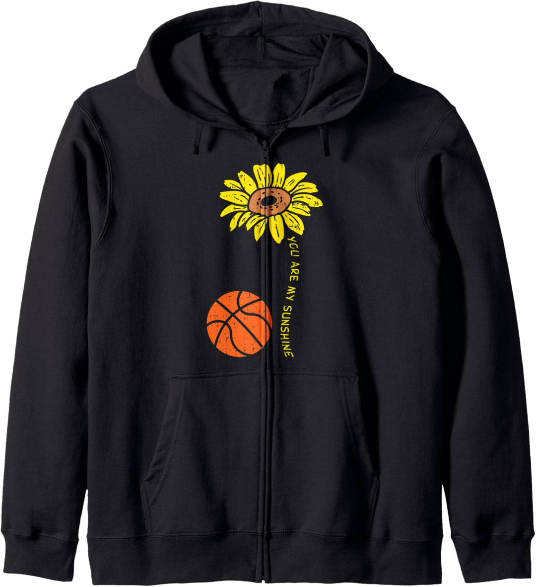 Sunflower Sunshine Basketball Flower Baller Men Women Girls Kapuzenjacke