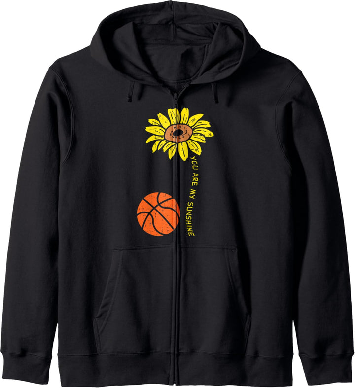 Sunflower Sunshine Basketball Flower Baller Men Women Girls Kapuzenjacke