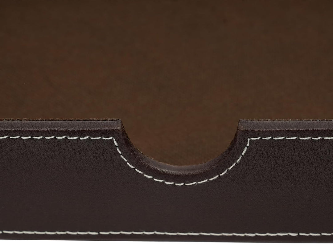 Schreibtisch Schubladenbox,3 Tier Aktenordner Pu-Leder,File Storage Organizer FüR BüRos Arbeitszimme