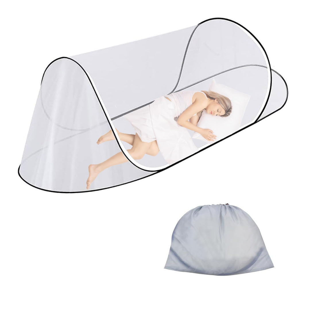 Moskitonetz, 200 x 100 x 70 cm Moskitonetz Pop Up Einzelbett, Faltbares Mosquito Netz Reise Ohne Auf